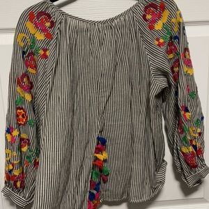 Beautiful embroidered top from Anthro